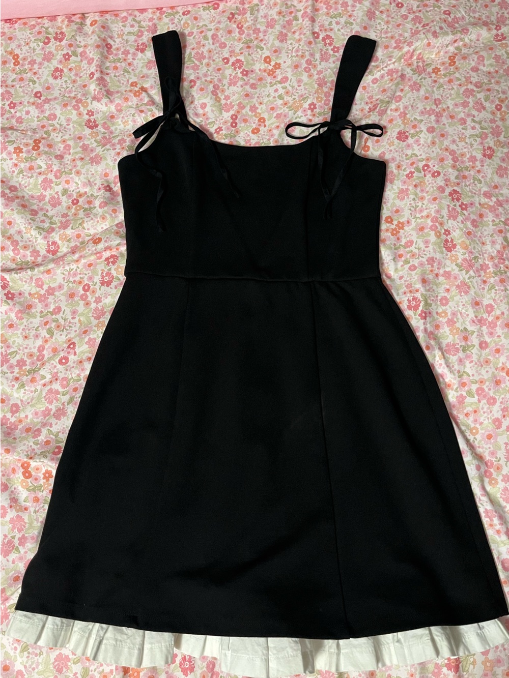 Trixxi Black Strapless Fit-and-Flare Dress